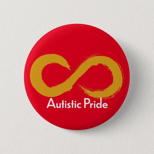 Autistischer Stolz Button (Vorderseite)
