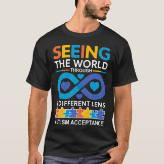 Autistischer Stolz für Männer Frauen Kinder Sohn.  T-Shirt
