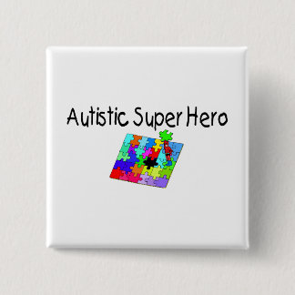 Autistischer Superheld Button