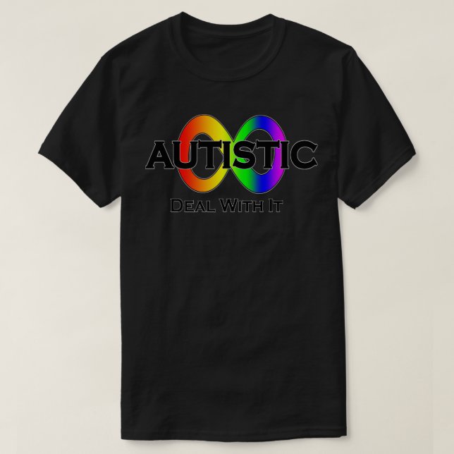 Autistischer Umgang mit ihr Neurovielfalt T-Shirt (Design vorne)