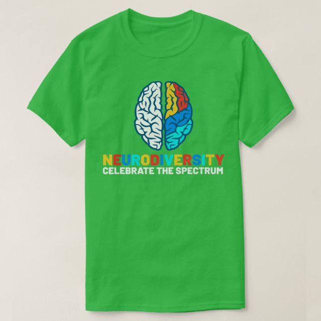 Autistisches Bewusstsein Monat NeuroMannigfaltigke T-Shirt (Design vorne)