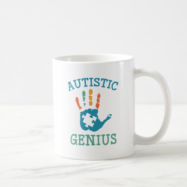 Autistisches Genie Kaffeetasse (Rechts)