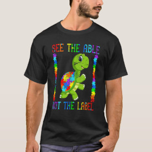Autistisches Kind Mama Turtle Fighter Puzzle Autis T-Shirt