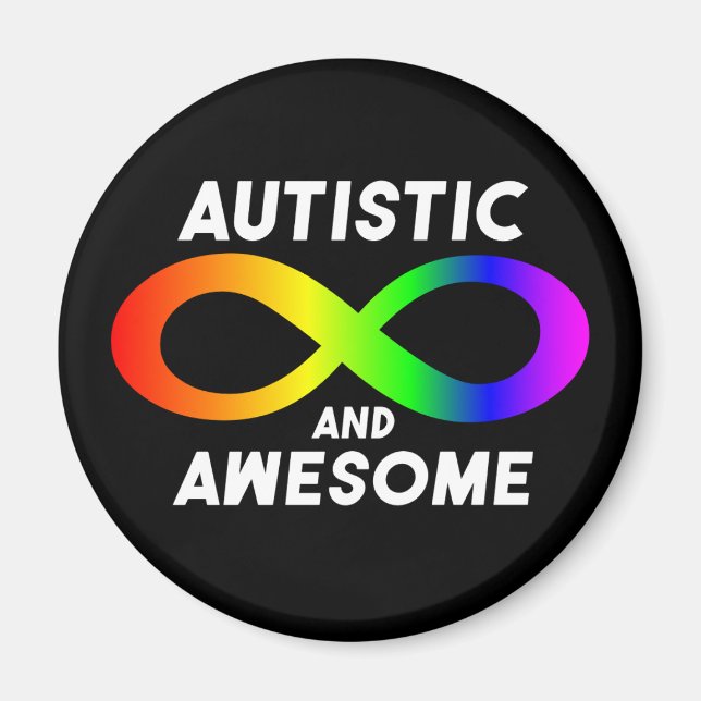 Autistisches und Phantastisches Unendlichkeitssymb Magnet (Vorne)
