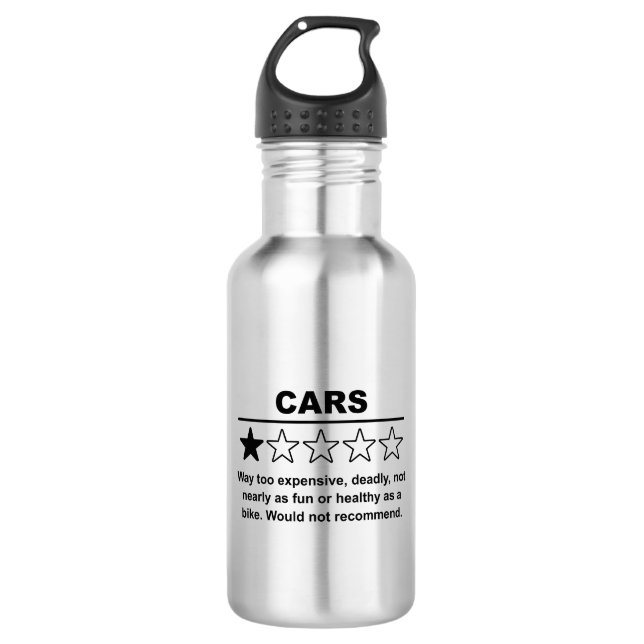 Auto-1-Sterne-Bewertung Edelstahlflasche (Vorderseite)