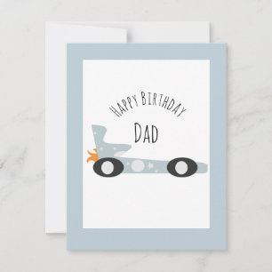 Auto Alles Gute zum Geburtstag Papa Vater Opa Kart Karte