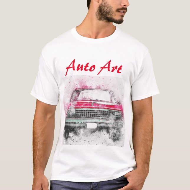 Auto Art Artistic Car Grafik T-Shirt (Vorderseite)