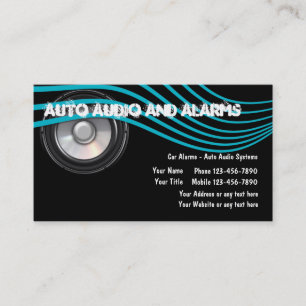 Auto-Audio- und Alarmanlagen Visitenkarten Visitenkarte