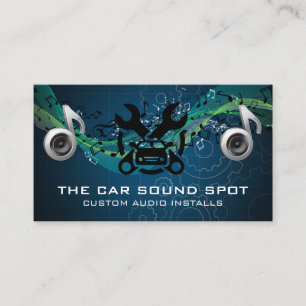 Auto-Audiotechniker PKW-Pflege Visitenkarte