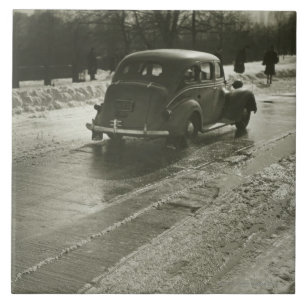 Auto auf der Straße Fliese