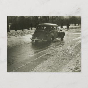 Auto auf der Straße Postkarte