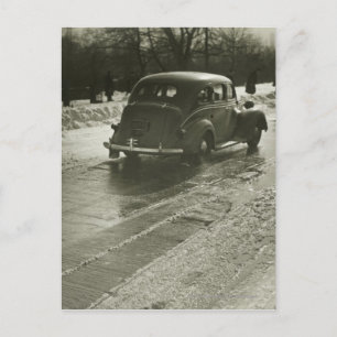 Auto auf Straße Postkarte