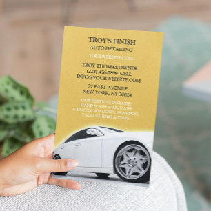 Auto-Aufbereitung Autowaschanlage Flyer Vorlage