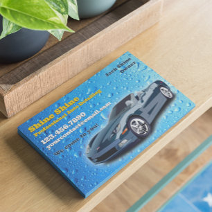 Auto-Aufbereitung Wassertröpfchen Flyer Vorlage