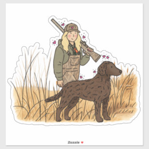 Auto-Aufkleber Lockenhaar-Retriever Aufkleber