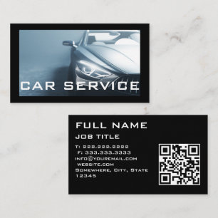 Auto-Auto-Detail Reinigung Wash Service qr-Code Visitenkarte