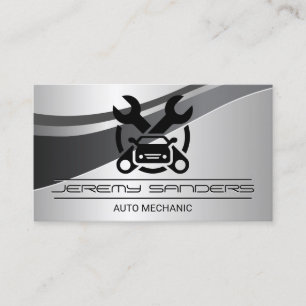 Auto-Autowerkstatt-Logo Mechaniker Schraubensc Visitenkarte
