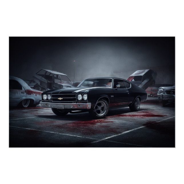 Auto-Black-Poster 02 Poster (Vorderseite)