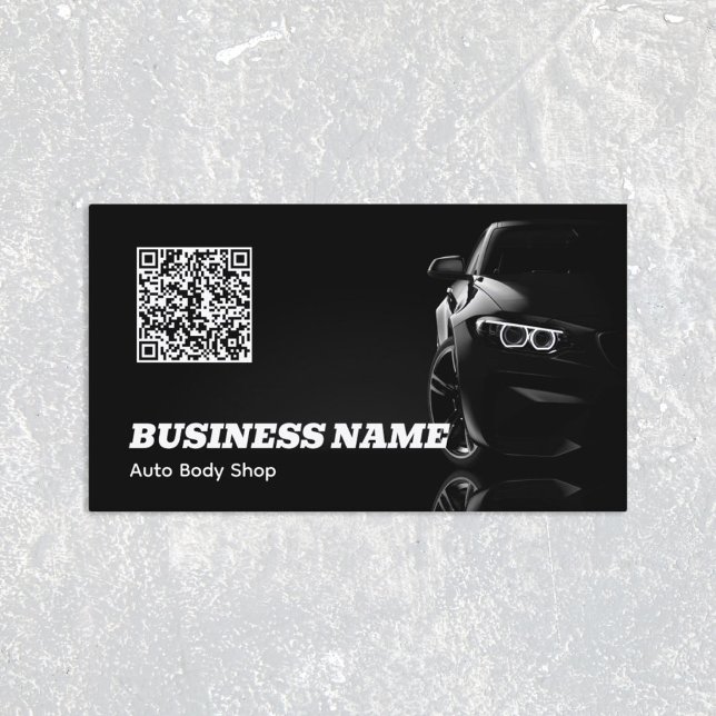 Auto Body Car QR Visitenkarte (Auto Body Card)