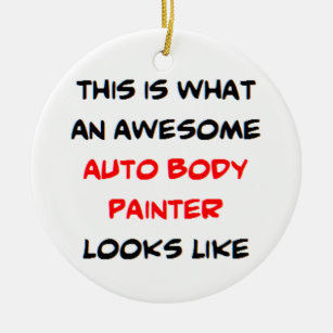 Auto Body Maler, phantastisch Keramik Ornament