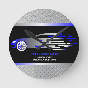Auto Body Mechanic Auto Paint Detailing Collison Runde Wanduhr