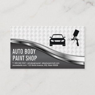 Auto Body Paint-Logo Visitenkarte