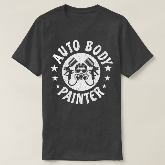 Auto Body Painter Car Painting Spray Automotive P T-Shirt (Design vorne)