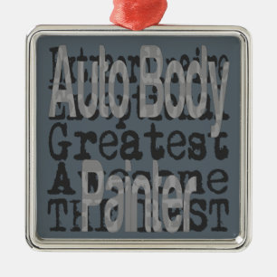Auto Body Painter Extraordinator Silbernes Ornament