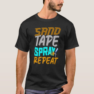 Auto Body Painter Sand Tape Spray Auto Body Techni T-Shirt