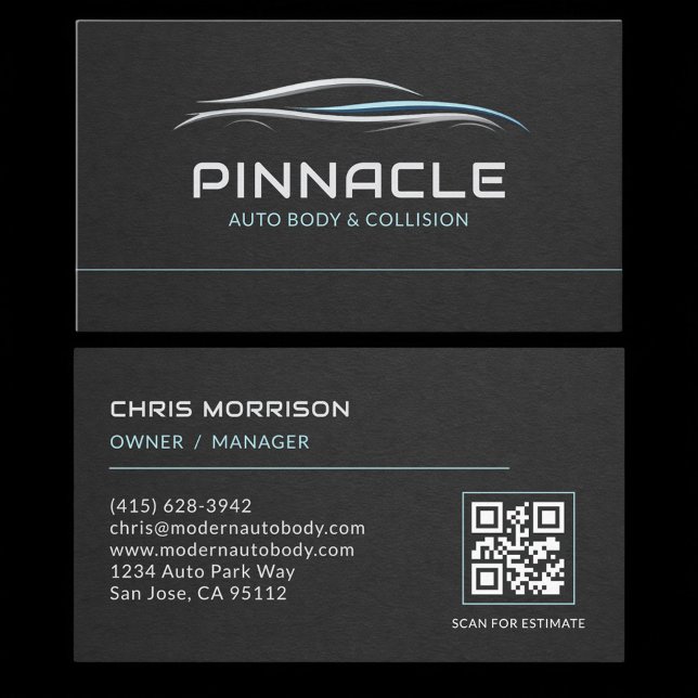 Auto Body QR Code Professional Visitenkarte (Von Creator hochgeladen)