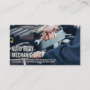 Auto Body Shop   Mechanische Arbeiten Visitenkarte