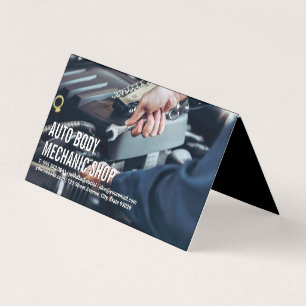 Auto Body Shop   Mechanische Arbeiten Visitenkarten