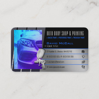 Auto Body Shop & Painting | Paint Sprayer Visitenkarte