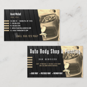 Auto Body Shop & Painting Paint Sprayer Visitenkarte