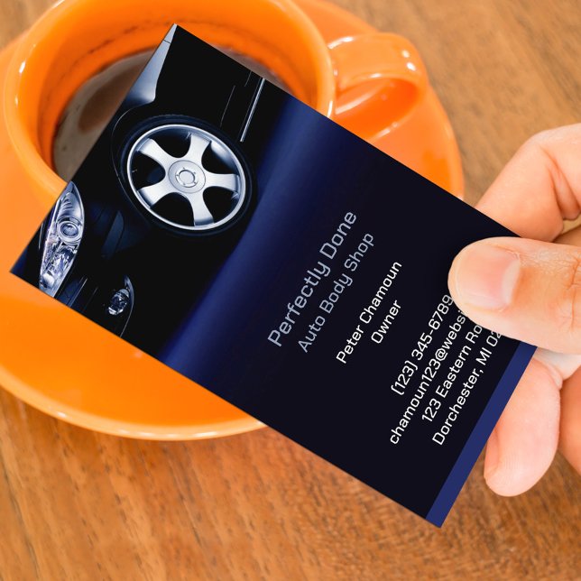 Auto Body Shop Visitenkarte (Von Creator hochgeladen)