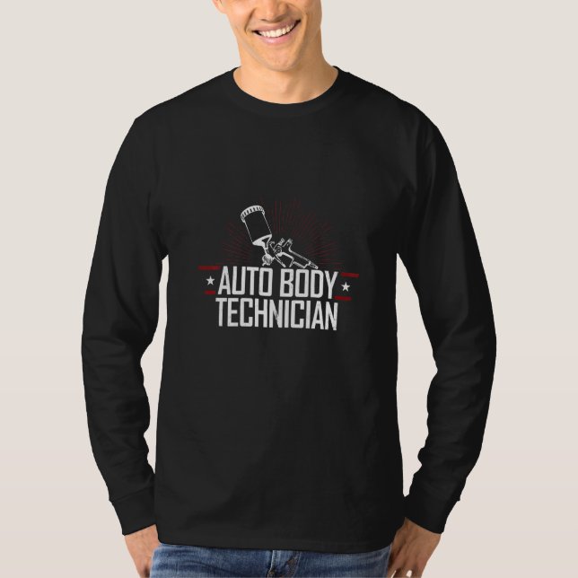 Auto Body Technician Automotive Painter Funny Appa T-Shirt (Vorderseite)
