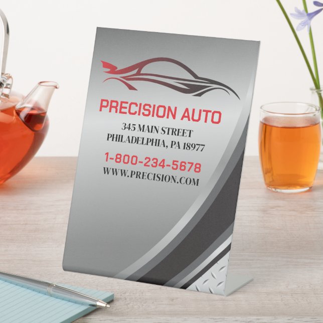 Auto Body Work Custom Car Paint Detection Collison Sockelschild (In Situ)