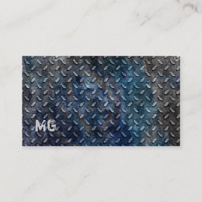 Auto Business Card Bauunternehmer Metall 3 Visitenkarte (Vorderseite)