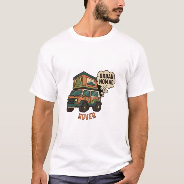 Auto-Camping-Ausrüstung für Micro-Camper-Abenteuer T-Shirt (Vorderseite)