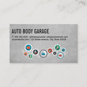 Auto Car Care   Mechaniker Techniker Visitenkarte