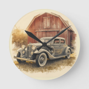 AUTO CAR DESIGN RUNDE WANDUHR
