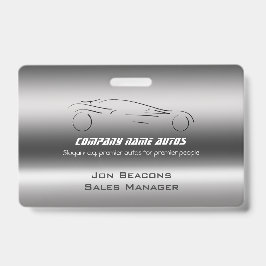 Auto Car on Brushed Steel - Sportscar-Vorlage Ausweis
