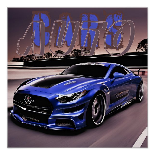 AUTO CAR POSTER (Vorderseite)