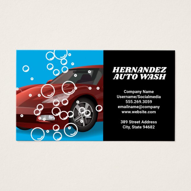 Auto Car Wash | Roter Wagen (Vorderseite)