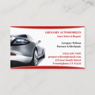 Auto Cars Business Card Visitenkarte