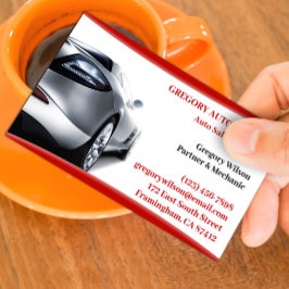 Auto Cars Business Card Visitenkarte