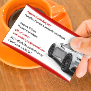 Auto Cars Business Card Visitenkarte