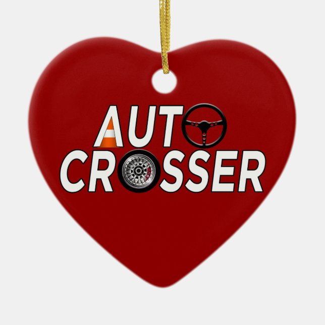 Auto Crosser Keramik Ornament (Vorne)