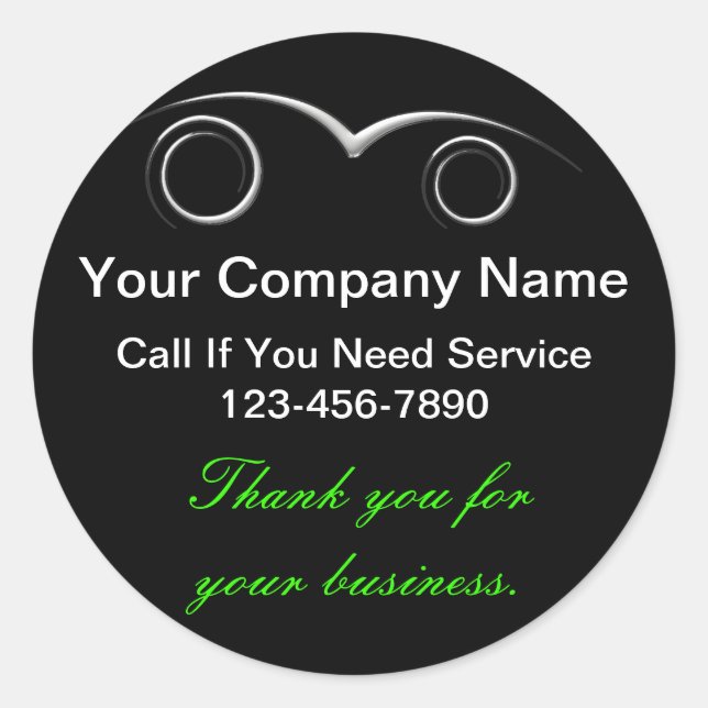 Auto Dankeschön an Stickers (Vorderseite)