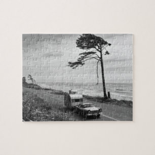 Auto, das Anhänger zieht Puzzle